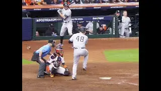 Anthony Rizzo at bat (home run/ re-signs 2 yrs/$34M+) ...ALCS Game 1...Yankees vs. Astros...10/19/22