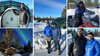 Kakslauttanen Arctic Resort #7 - Forest Trails #travel #forest #skiing 👌🏂🦌#viral #viralvideo