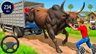 UK 🇬🇧🇬🇧Animal🦒🦏🦛 Cargo Transport Game 🚛🚐🛻🦒🐪 | New City to Different City Gameplay