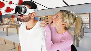 Розыгрыш &laquo;Apple Vision Pro&raquo; над девушкой