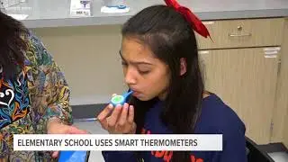 Elementary school use smart thermometers