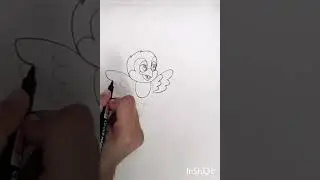 little bird drawing by kid