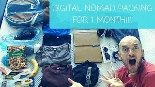 PACKING DIGITAL NOMAD STYLE: 1 Month, 1 Tiny Backpack!!!