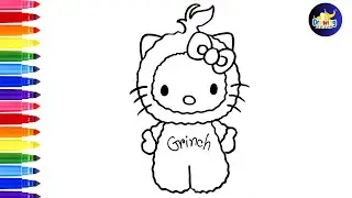 How To Draw Cute Hello Kitty Coloring Pages, Hello Kitty Drawing For Kids@dibujos-felices