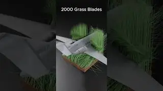 Extreme Physics Simulation I Airplane vs 100,000 Grass Blades