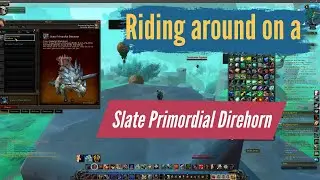 Showing off  - Slate Primordial Direhorn | Warcraft