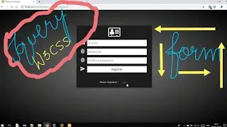 Ep_1 Register/Login form with cool sliding effect using Jquery and w3css