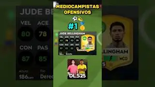 Top 10 mediocampistas centrales ofensivos despu&eacute;s de la actualizaci&oacute;n de DLS25⚽. #dls25 #dls #viral