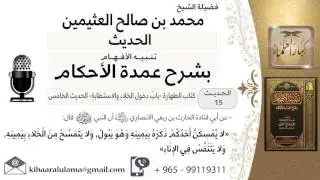 15- كتاب الطهارة - «لا يُمْسِكَنَّ أَحَدُكُمْ ذَكَرَهُ بِيَمِينِهِ وَهُوَ يَبُولُ,