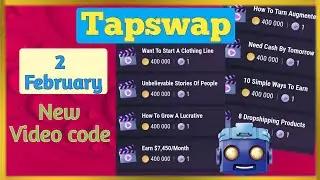 Tapswap code Today| Tapswap 2 February video code| Tapswap cinema code |Tapswap
