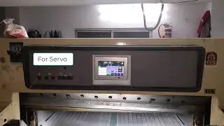 Cutting machine program with Servo drive.