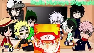 Random anime characters react to Naruto/ Full part/ Gachaglitch/ Stella Midoriya Shigaraki