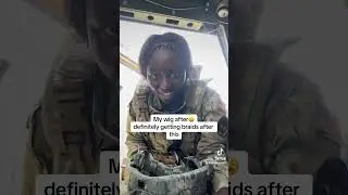 My hair before and after training. #funny #airforce #usaf#military #shortvideo #short