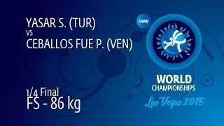 1/4 FS - 86 kg: S. YASAR (TUR) df. P. CEBALLOS FUE (VEN) by TF, 10-0
