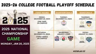 How the 2024-25 College Football Playoff Bracket Works? 12-team playoff format 🏈🏆