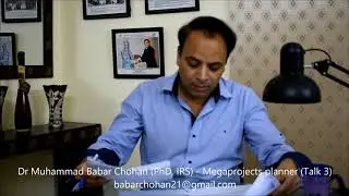 Cost overrun and delays in megaprojects: By Dr Babar Chohan (Talk 3)