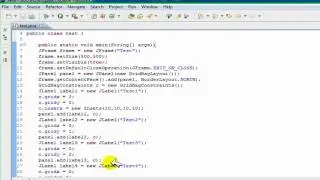 GridBag Layouts JAVA SWING - Arranging objects in a Panel