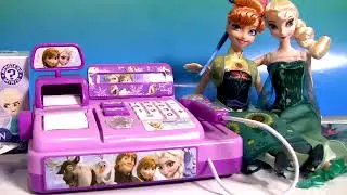 Disney FROZEN CASH REGISTER Toy with Anna Elsa Birthday Party Surprise (REUPLOAD)
