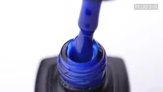 Гель-лак Kira Nails FLUO 010 (синий, флуоресцентный), 6 мл