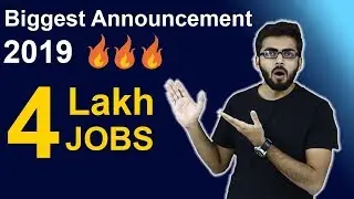 Biggest Announcement 2019 | 4 LAKH JOBS !! | UPCOMING RECRUITMENTS | RRB OFFICIAL ANNOUNCEMENTS 2019