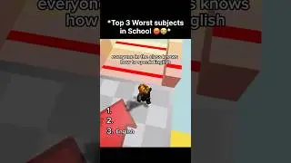 Top 3 Worst Subjects in School 💀