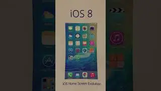 iOS Home Screen Evolution  #iphone #samsunggalaxy #ios