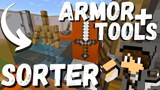 Easy ARMOR & TOOL Sorter | Minecraft Bedrock 1.17-19+