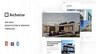 Archerior - Architecture and Interior Template | Themeforest Website Templates and Themes