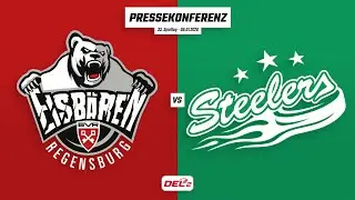 Pressekonferenz 33. Spieltag | Eisbären Regensburg gegen Bietigheim Steelers
