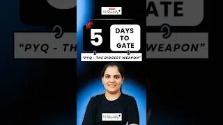 5 Days to GATE 2026 ⏳ | PYQs Are Your Biggest Weapon 🔥 | GATE Strategy #shorts