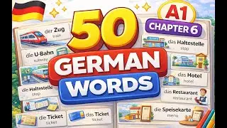 50 German Words for Travel & City Life (A1) | Learn German Vocabulary &ndash; Part 6