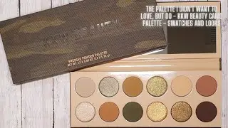 The Palette I Didn't Want to Love, but Do - KKW Beauty Camo Palette - Swatches and Looks