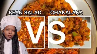 BEAN SALAD VS CHAKALAKA | Simple Chakalaka Recipe | South African Food | Hlengiwe M