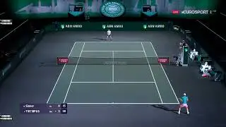 Jannik SINNER vs TSITSIPAS || Rotterdam Open 2023 ROUND 2 || Tennis Elbow 2013 game mod PC