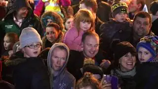 Switching on the Christmas lights