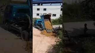 5TN  Dump Truck Unloading Land 2823#shorts