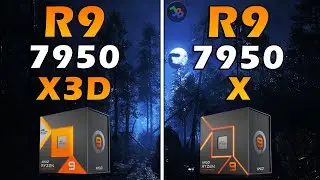 Ryzen 9 7950X3D vs Ryzen 9 7950X + RTX 4090 | Test in 10 Games | Low & Ultra Settings, Ray Tracing