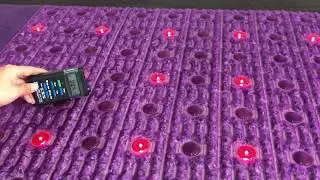 EMFs testing of Purple MediCrystal FIR PEMF Bio stimulation Amethyst Agate Professional Mat