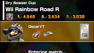 Mario kart tour Luigi (knight) Wii rainbow road R (dry bowser cup)(space tour 2026)