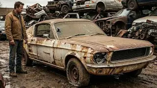 ASMR Car Restoration! 1967 Ford Mustang Fastback Full Restoration