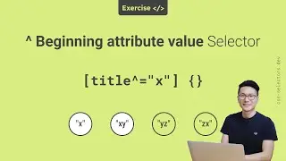 Beginning attribute value selector - 🚀 Exercise - CSS selectors #css #CSSselectors