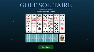 Golf Solitaire Online Game #solitaire #game
