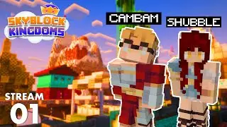Cambam & Shubble Are Roman Gods! | Skyblock Kingdoms SMP: VOD 1