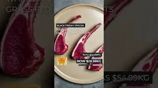 BLACK FRIDAY SPECIAL &nbsp;/ SAVE 47% OFF / Warilba Certified Organic&nbsp;Grass Fed Lamb Cutlets $28.99kg