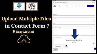 How to upload multiple files in contact form 7 | contact form 7 file upload tutorial (wordpress)
