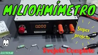 Monte um Miliohmimetro super preciso!!! Projeto top e completo!