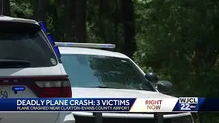 3 men dead after a plane crash near Claxton-Evans County Airport