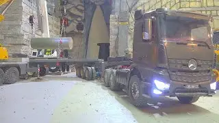 HEAVY RC CRANES! CRANE TWIN LIFT! LRT 1100 RC! LIEBHERR LTM 1055