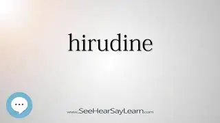 hirudine - Smart & Obscure English Words Defined 👁️🔊🗣🧠✅