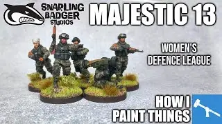 Speed Painting for Majestic 13: Wargames Atlantic as the WDL [How I Paint Things]